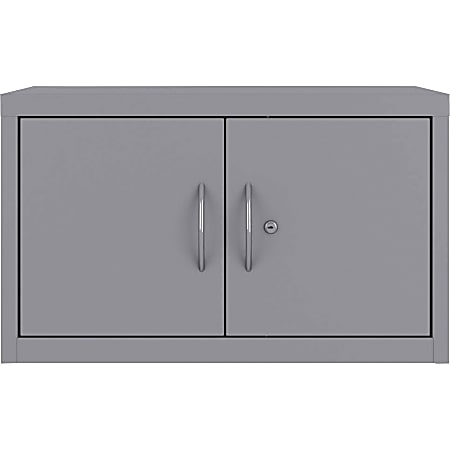 Lorell Makerspace Storage Steel Upper Cabinet - 30" x 13" x 18" - Wall Mountable - Gray - Steel - Recycled