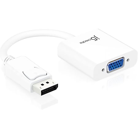 j5 create JDA114 DisplayPort to VGA Adapter - 3.54" DisplayPort/VGA Video Cable  - JDA114