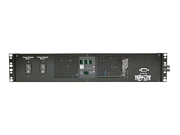 Tripp Lite PDU Metered 7.4kW 230V ATS 16 C13 2 C19 2 IEC309 Cords 32A 2URM - Horizontal rackmount - power distribution unit (rack-mountable) - 32 A - AC 200/208/220/230/240 V - 7.4 kW - 1-phase - input: IEC 60309 32A
