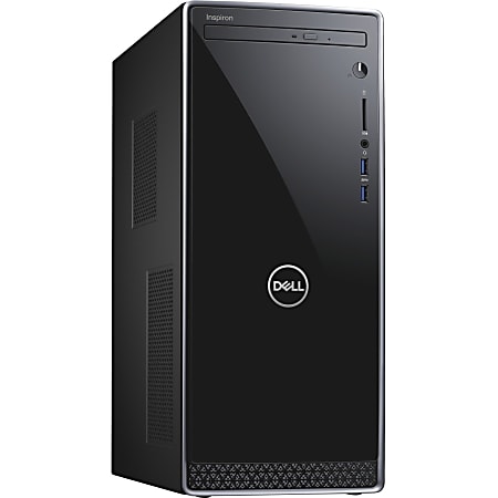 Dell Inspiron 3000 3670 Desktop Computer - Intel Core i5 8th Gen i5-8400 2.80 GHz - 8 GB RAM DDR4 SDRAM - 1 TB HDD - Mini-tower - Black with Silver Trim - Windows 10 Pro 64-bit - NVIDIA GeForce GT 1030 2 GB - DVD-Writer