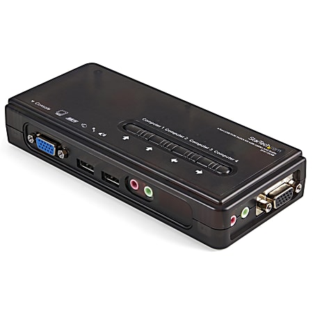 StarTech.com SV411KUSB, KVM / audio switch, USB, 4 ports, 1 local user
