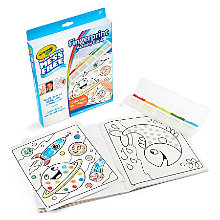 Crayola Color Wonder Fingerprint Activity Book Set