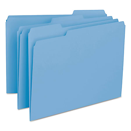 Smead® Interior Folders, Letter Size, Blue, Box Of 100