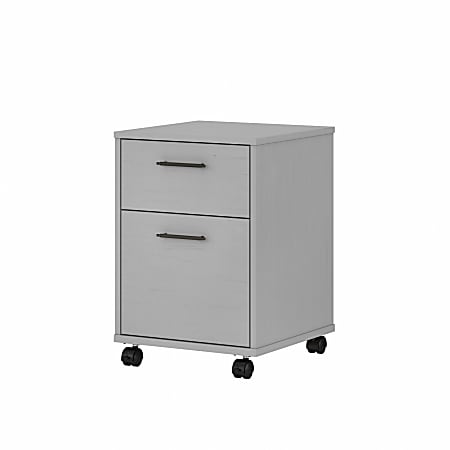 Bush Furniture Key West 16"D Vertical 2-Drawer Mobile File Cabinet, Cape Cod Gray, Delivery