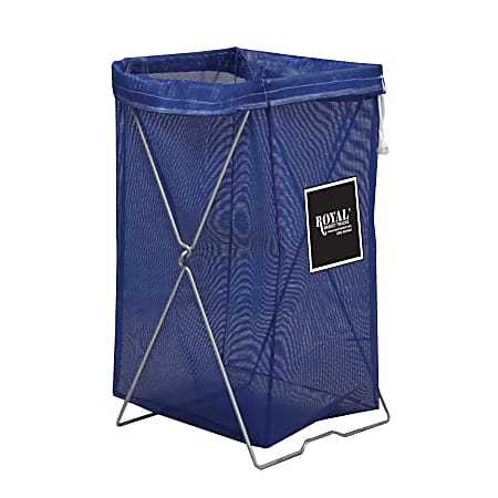 Royal Basket Trucks Hamper, Mesh Hamper Kit, 17"L x 15"W x 30"H, Blue