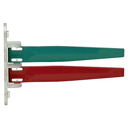 IMC-DIP Exam Room Status Signal Flags - 5.5" x 7.3" - Plastic - Teal, Berry