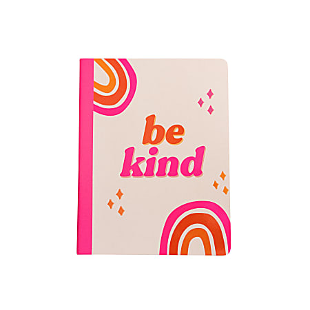 Eccolo CompBook, 8" x 10", 1 Subject, College Ruled, 80 Sheets, Be Kind