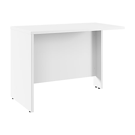 Bush Business Furniture Hampton Heights 42"W Desk Return, White, Standard Delivery