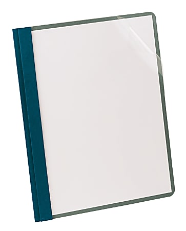 Earthwise By Oxford Clear Front Report Covers With 3 Prong Fasteners Blue  Box Of 25 - Office Depot