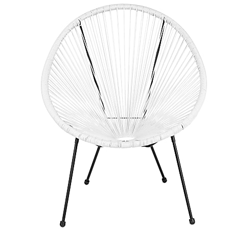 Flash furniture valencia oval comfort series on sale take ten grey rattan lounge chair