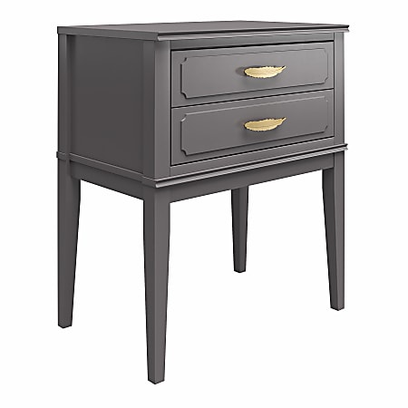 Ameriwood™ Stella Accent Table, 28"H x 23-5/8"W x 15-5/8"D, Gray
