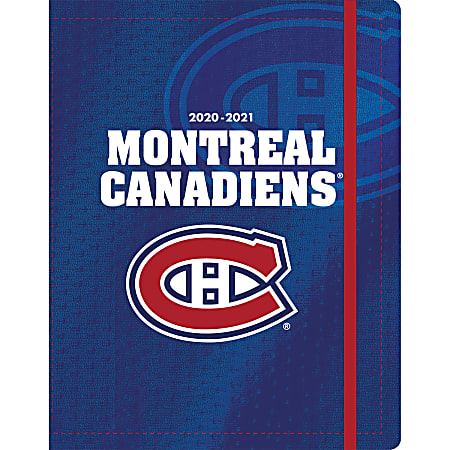 Lang 17-Month Turner Licensing Sports Monthly Planner, 7-3/8" x 9-3/4", Montreal Canadians, August 2020 To December 2021