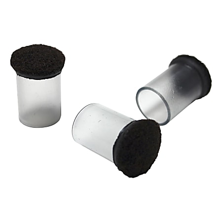 Lorell® Sleeve Floor Protectors, 1-1/16", Clear, Pack Of 100 Floor Protectors