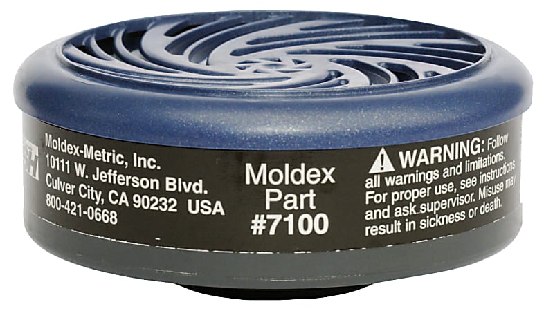 Moldex 7100 Organic Vapors Gas/Vapor Cartridge, Black