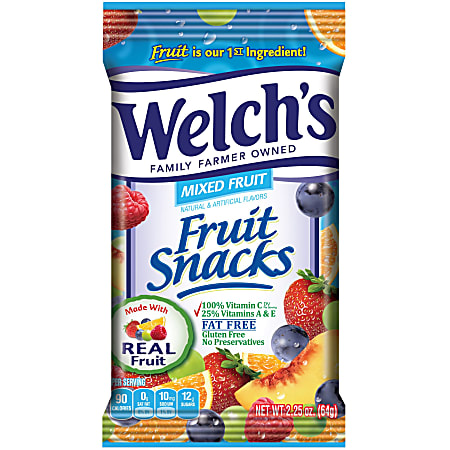 Welch&#x27;s Mixed Fruit Snacks - Gluten-free, Preservative-free,
