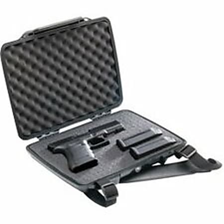 Pelican ProGear P1075 Carrying Case Pistol, Handgun Magazine, Accessories - Black - Crush Proof, Dust Proof - Shoulder Strap - 9.8" Height x 12.4" Width x 2.1" Depth