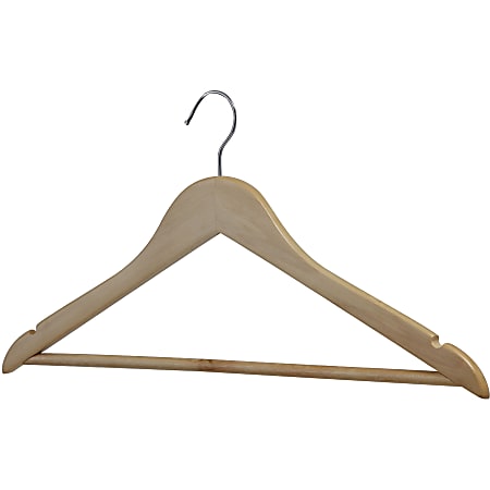 Lorell Wooden Coat Hanger - for Coat, Clothes,