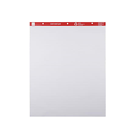 Office Depot Brand Easel Pads 27 x 34 50 Sheets 30percent Recycled