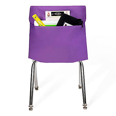 Victor Seat Sack® Chair Pockets, 17" x 1/2", Purple, Bundle Of 10 Pockets