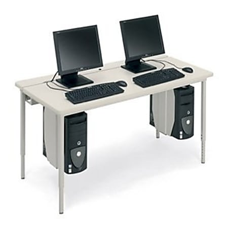 Bretford Basic Quattro Voltea Flip Top Computer Desk 32 x 84 x 30