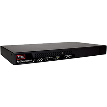 ATTO FastStream SC 9000 16Gb/s FC (2-Port) to SAS/SATA Storage Controller - RAID Supported - 0, 1, 4, 5, 6, 10, 40, 50, 60 RAID Level - 2 Total SAS Port(s) - 2 Total Fibre Channel Port(s) - 2 SAS Port(s) Internal - 2 SAS Port(s) External