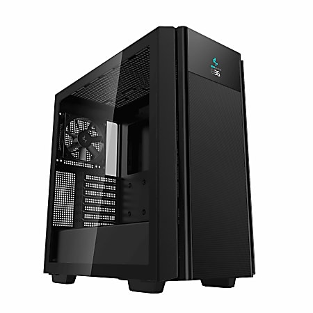 DeepCool High-Airflow Mid-Tower ATX Case, 18.5"H x 9.06"W x 17.9"D, Black