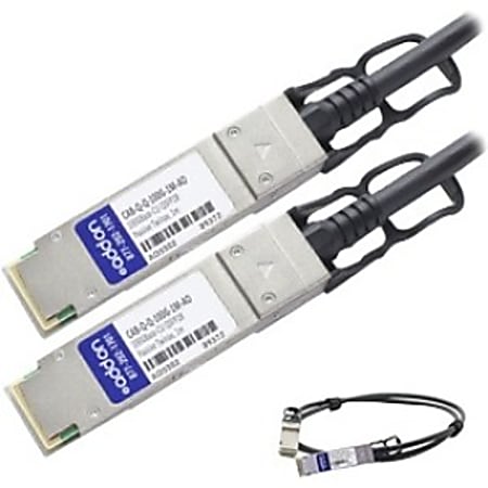 AddOn Arista Networks Compatible TAA Compliant 100GBase-CU QSFP28 to QSFP28 Direct Attach Cable (Passive Twinax, 1m)