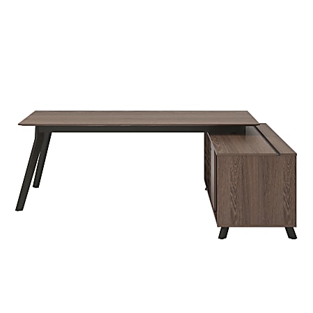 Ameriwood™ Home AX1 L-Shape Desk, Medium Brown