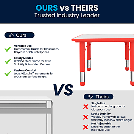 Flash furniture outlet height adjustable table
