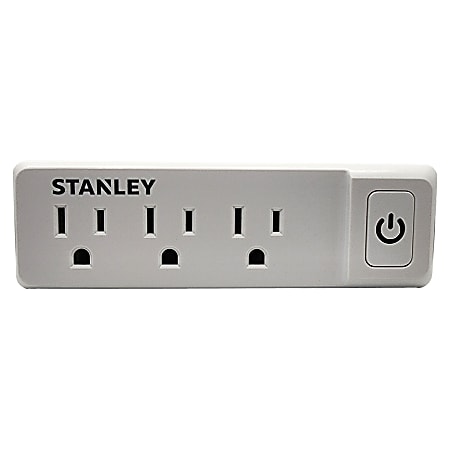 Stanley PlugMax ECO 30316 3-Outlet Wall Adapter, White