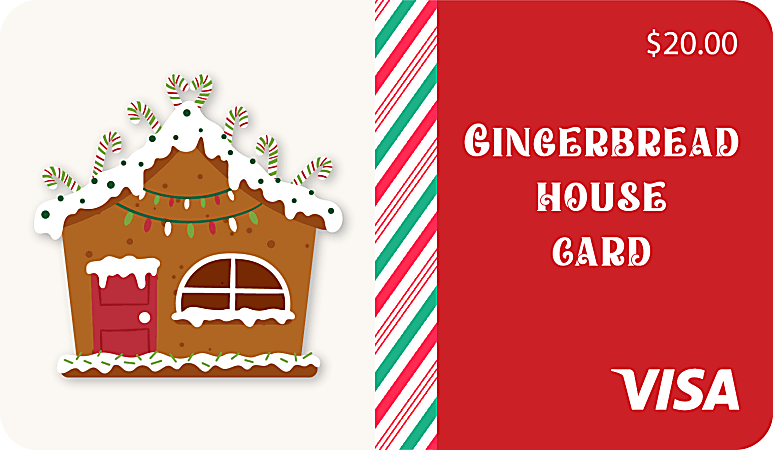 Gingerbread House Gift Card, $20