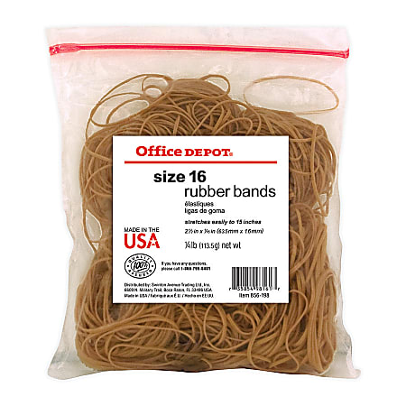 Office Depot® Brand Rubber Bands, #16, 2 1/2"