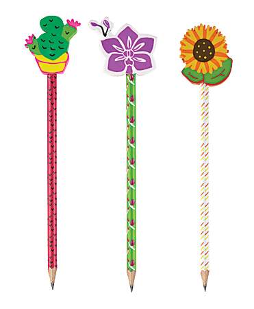 Office Depot® Brand Pencil Topper Eraser, Flower Cactus