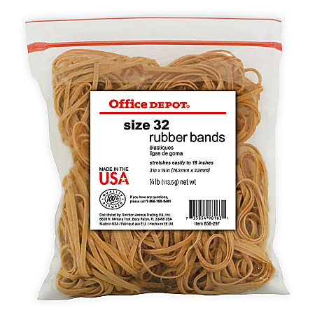Office Depot® Brand Rubber Bands, #32, 3" x