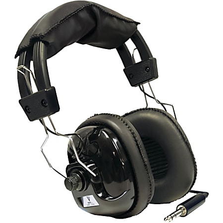 Bounty Hunter Metal Detector Binaural Wired Headphones, Black