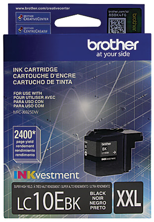 Brother® LC10 High-Yield Black Ink Cartridge, LC10EBK