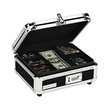 Vaultz® Cash Box, Black