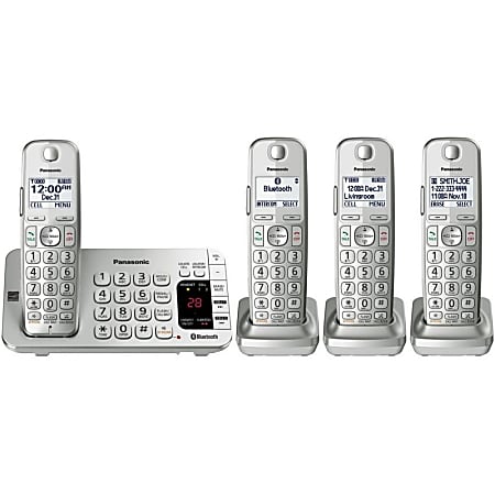 人気アイテムランキング Panasonic Link2Cell KX TGE474S Bluetooth Cordless Phone And シーリングライト・天井照明
