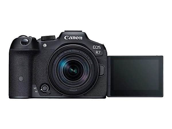 Canon EOS R7 - Digital camera - mirrorless - 32.5 MP - 4K / 60 fps - 8.3x optical zoom RF-S 18-150mm F3.5-6.3 IS STM lens - Wi-Fi, Bluetooth