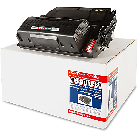 Elite Image Remanufactured MICR High Yield Laser Toner Cartridge - Alternative for HP 42X (Q5942X) - Black - 1 Each - 20000 Pages Black Elite Image Remanufactured MICR High Yield Laser Toner Cartridge - Alternative for HP 42X (Q5942X) - Black - 1 Each - 20000 Pages Black