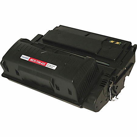 Elite Image Remanufactured MICR High Yield Laser Toner Cartridge - Alternative for HP 42X (Q5942X) - Black - 1 Each - 20000 Pages Black Elite Image Remanufactured MICR High Yield Laser Toner Cartridge - Alternative for HP 42X (Q5942X) - Black - 1 Each - 20000 Pages Black