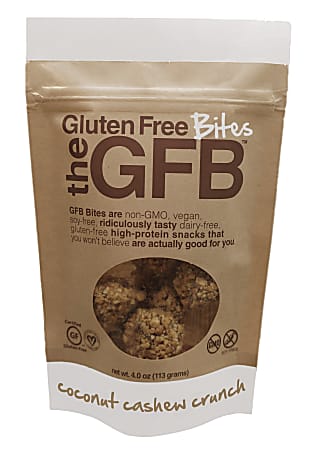 GFB™ The Gluten Free Bites, Coconut Cashew Crunch, 4 Oz, Pack Of 12