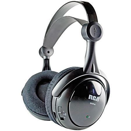 RCA Black Wireless 900MHz Full-Size Headphones