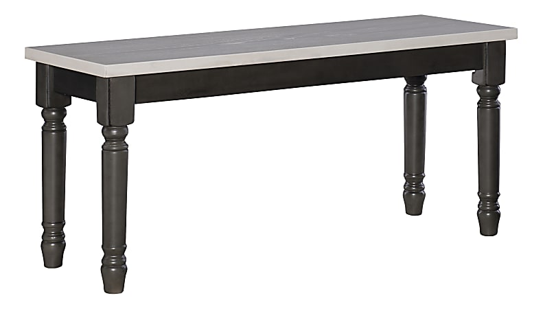 Powell Maillet Bench, Dark Gray/Smokey White
