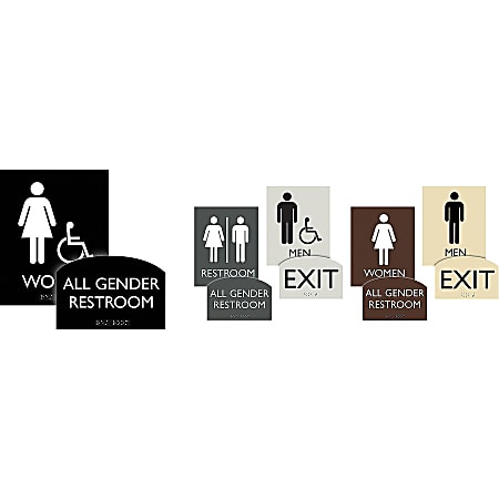 Lorell Women's Restroom Sign - 1 Each - Women Print/Message - 8