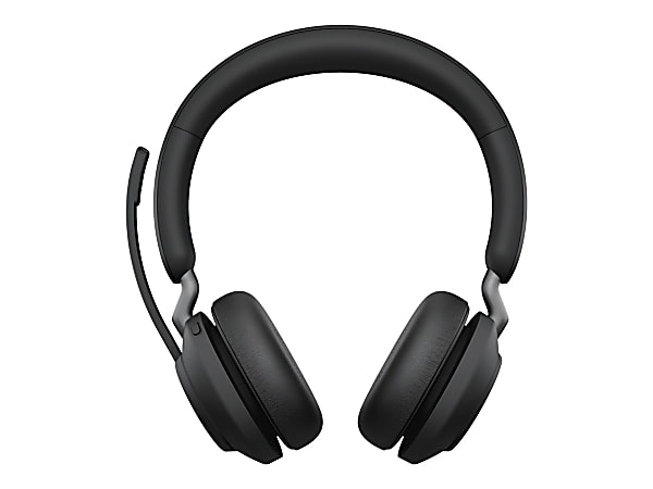 Jabra Evolve2 65 Headset - Microsoft Teams Certification - Stereo - Wireless - Bluetooth - 98.4 ft - Over-the-head - Binaural - Supra-aural - Black