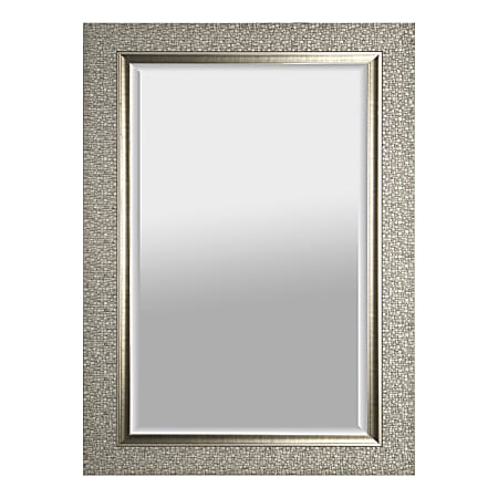 Lorell® Mosaic Border Rectangular Hanging Mirror, 43"H x 27"W x 2"D