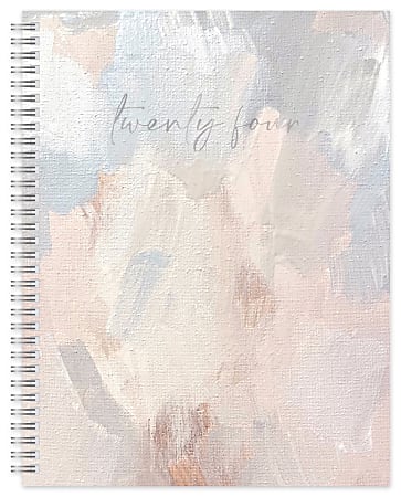 2024 Office Depot® Brand Weekly/Monthly Planner, 8-1/2" x 11”, Painterly, January To December 2024 
