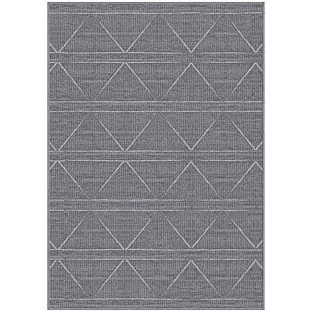 GelPro NeverMove Beckham Area Rug, 24” x 34”, Gray