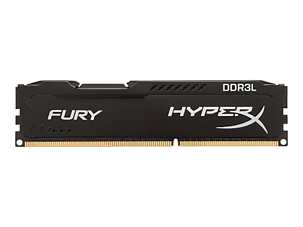 HyperX FURY - DDR3L - kit - 8 GB: 2 x 4 GB - DIMM 240-pin - 1866 MHz / PC3L-14900 - CL11 - 1.35 / 1.5 V - unbuffered - non-ECC - black